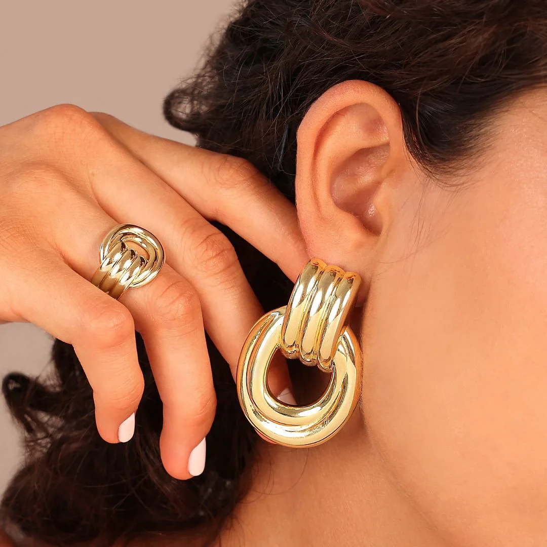 Anello a Fascia 'Door Knocker' - Image 2