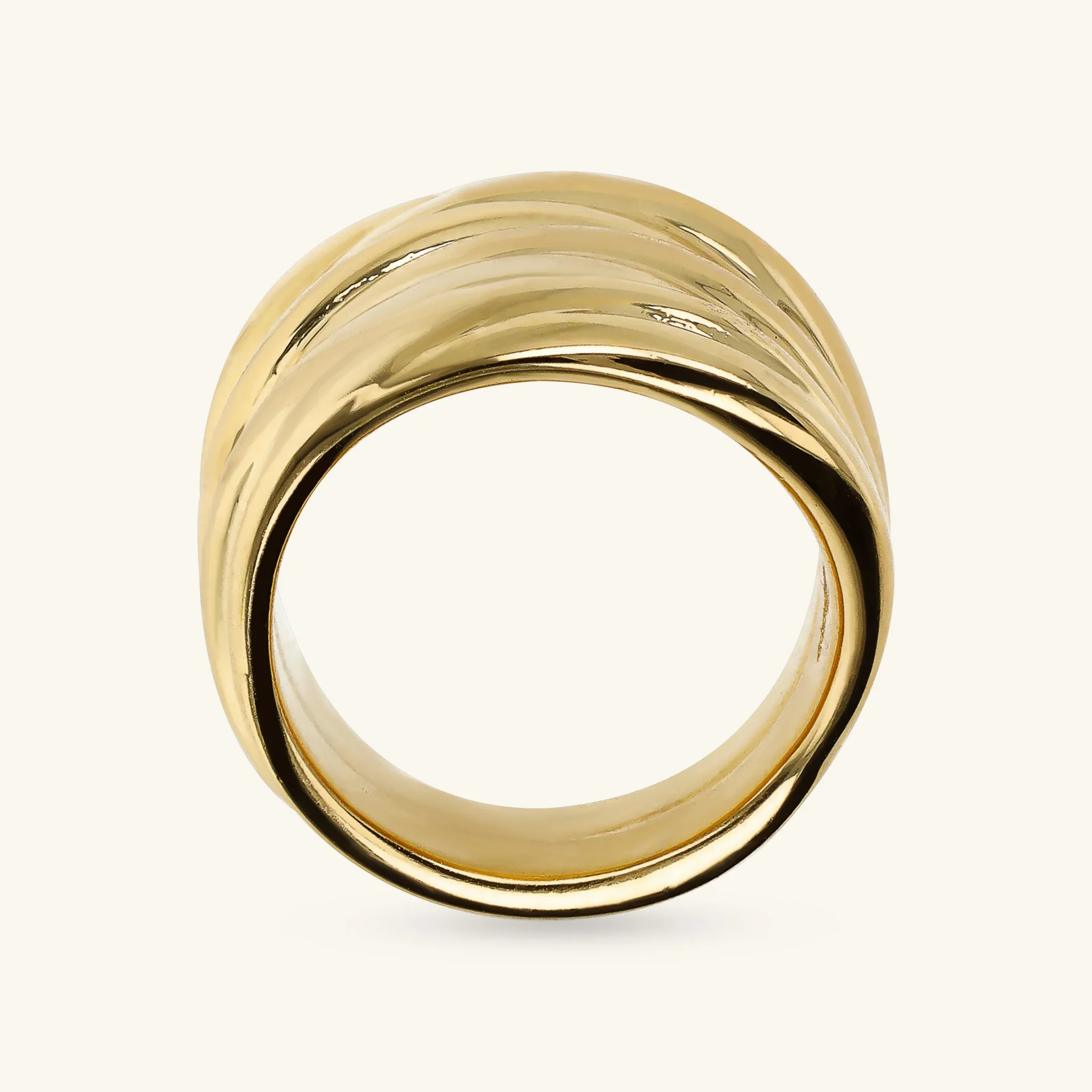 Anello a Fascia Graduato Texture Rigata - Image 3