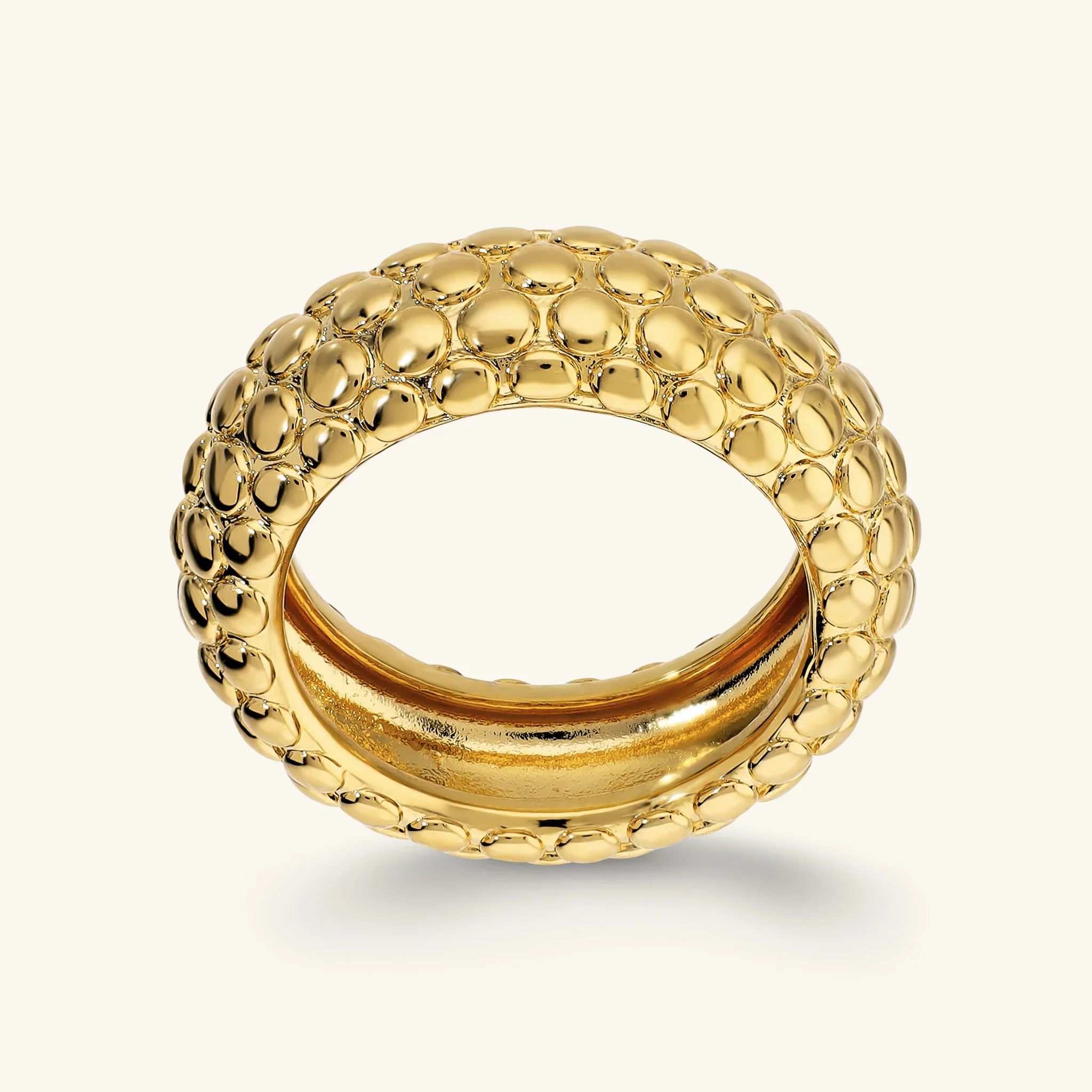 Anello a Fascia Texture Pallinata - Image 3