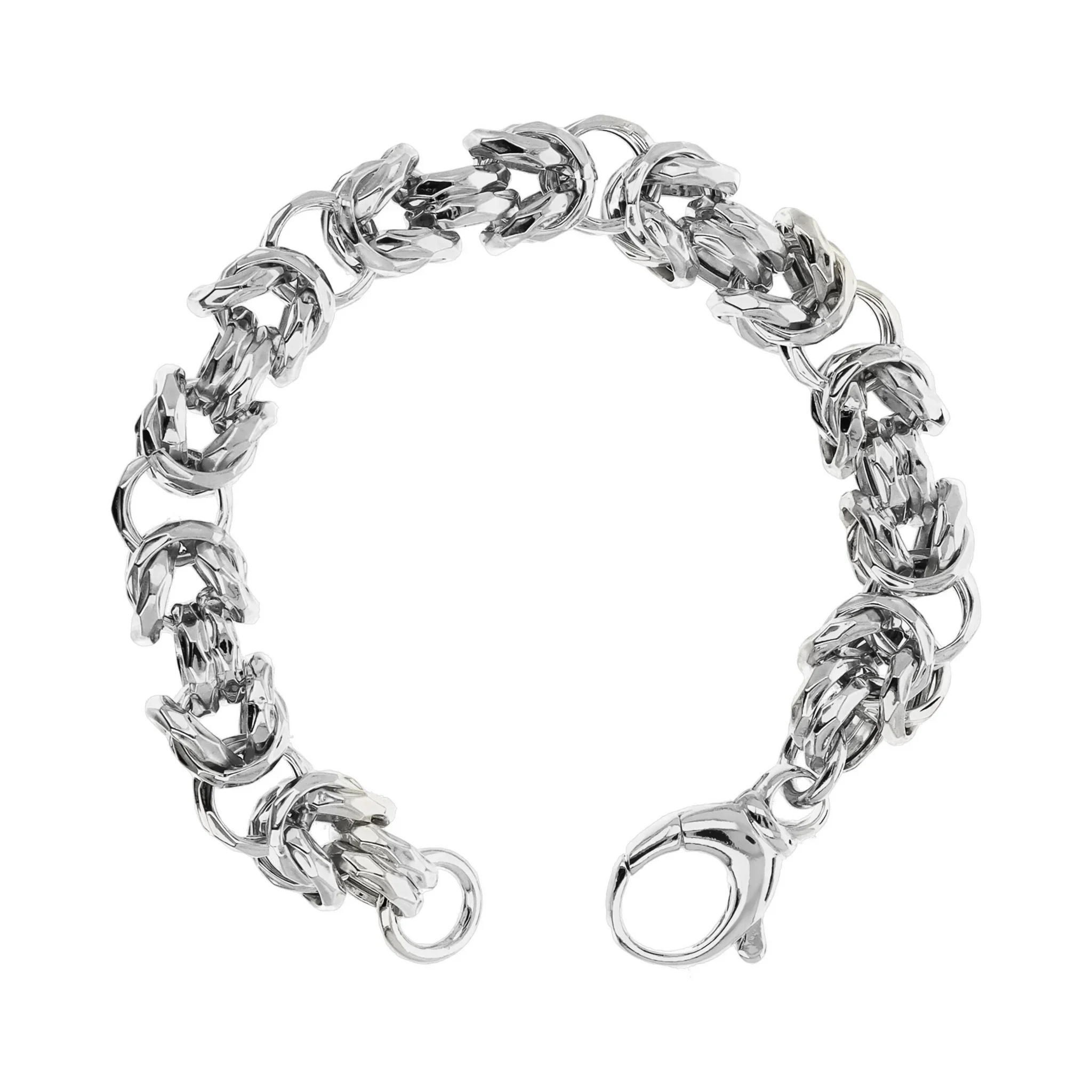 Bracciale Maxi Catena Bizantina Martellata - Image 5