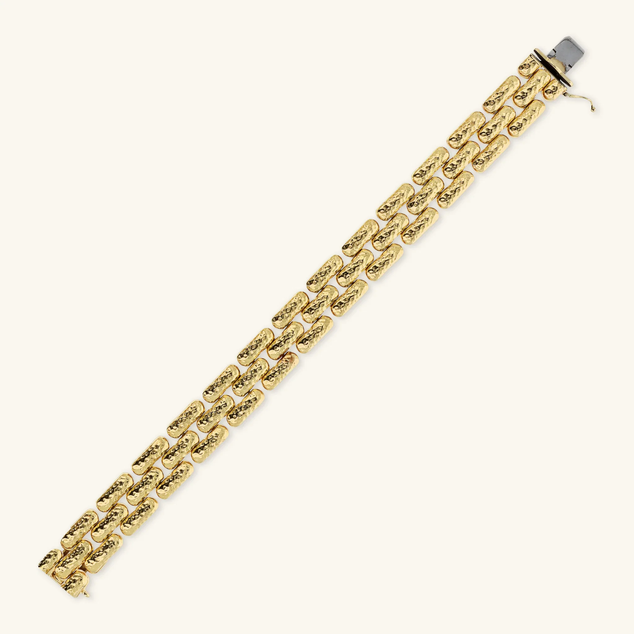 Bracciale Catena Pantera Martellato - Image 3