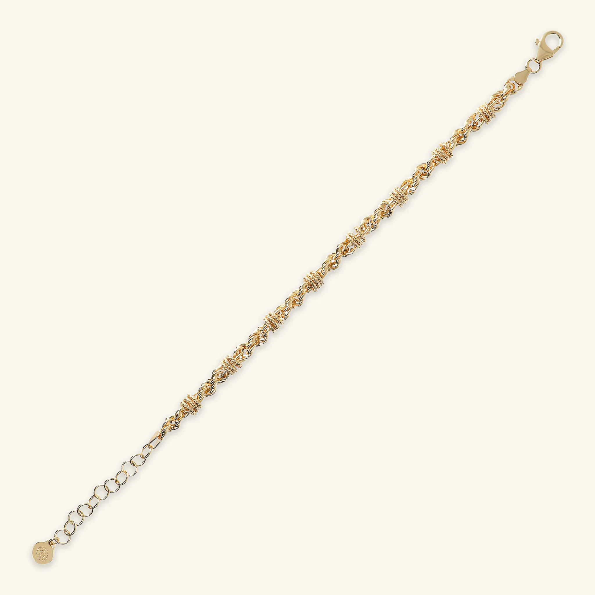 Bracciale Catena Corda con Rondelle - Image 3