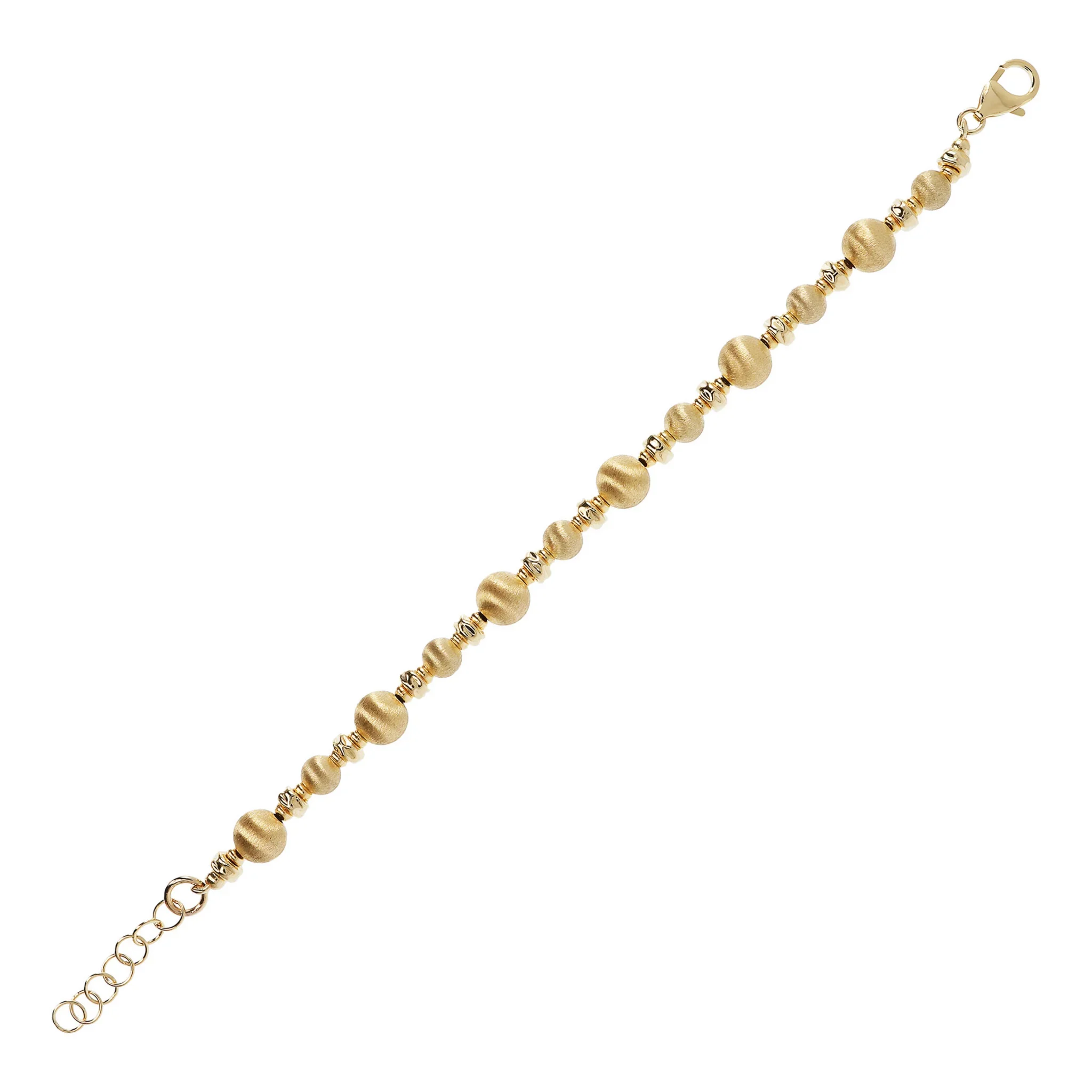 Bracciale con Sfere Satinate e Rondelle Lucide - Image 3