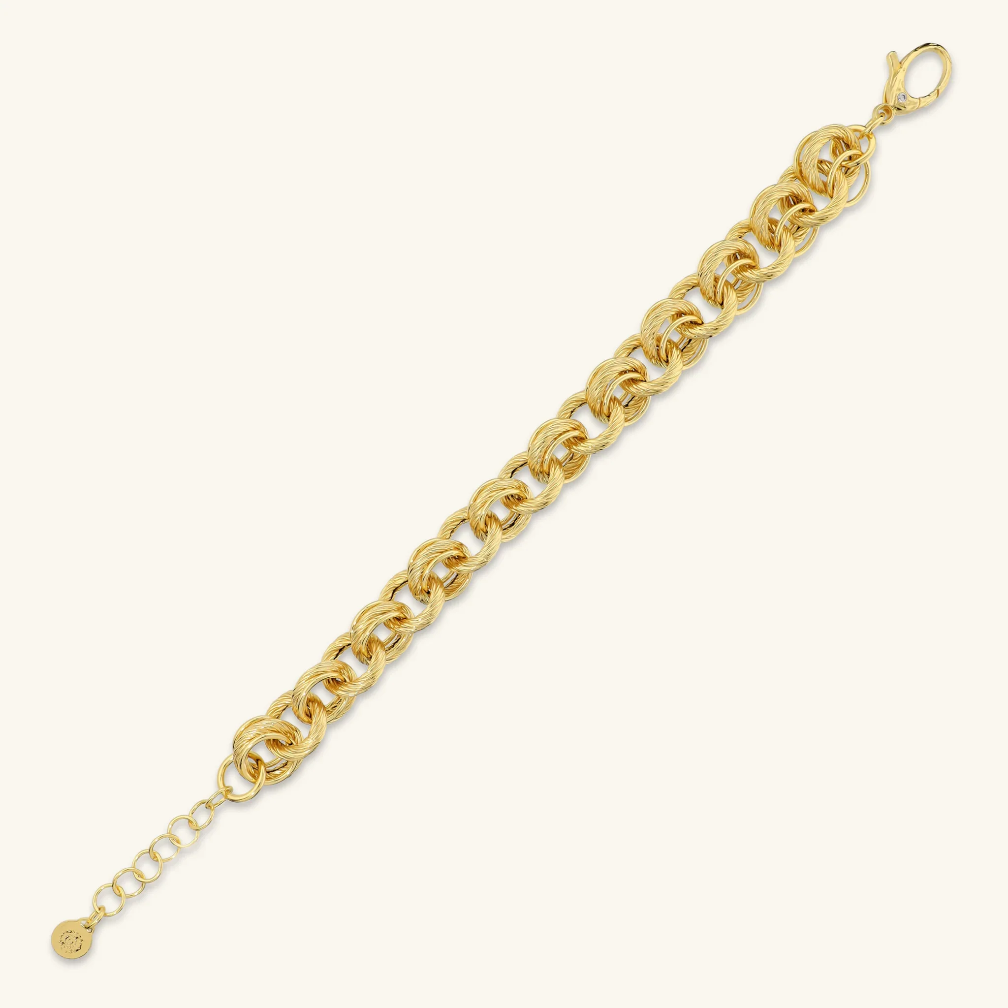 Bracciale Maglia ad Anelli Lavorata - Image 3