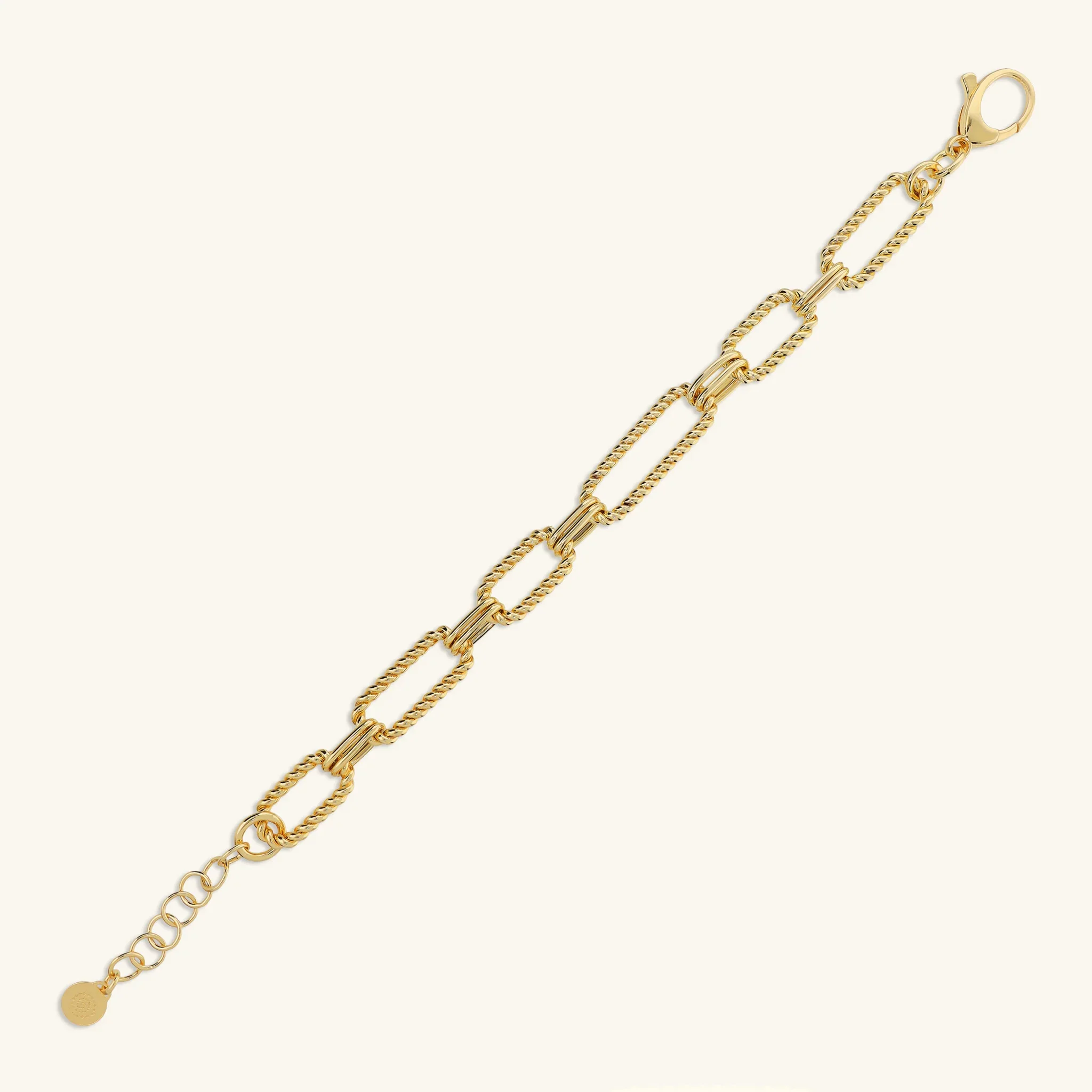 Bracciale Maglie Ovali Texture Corda - Image 3