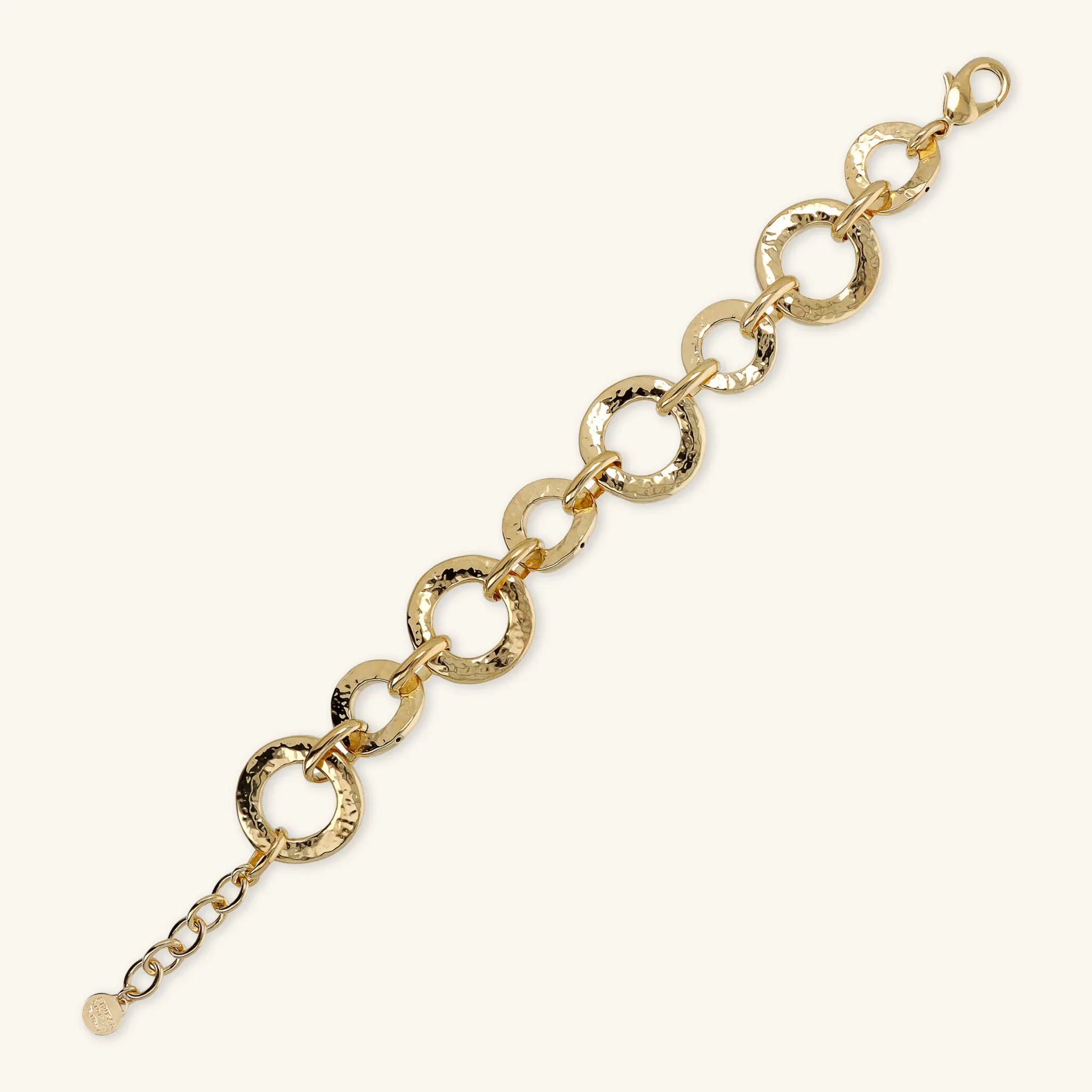 Bracciale Martellato con Maglia ad Anelli Graduati - Image 3