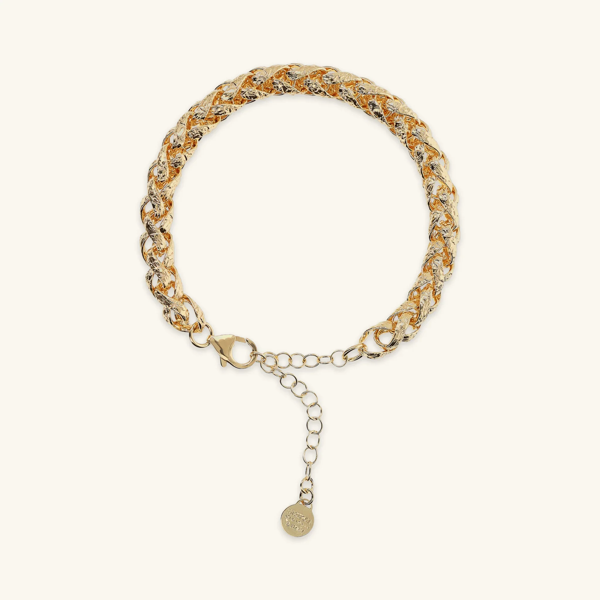 Bracciale Maxi Catena Spiga Martellata