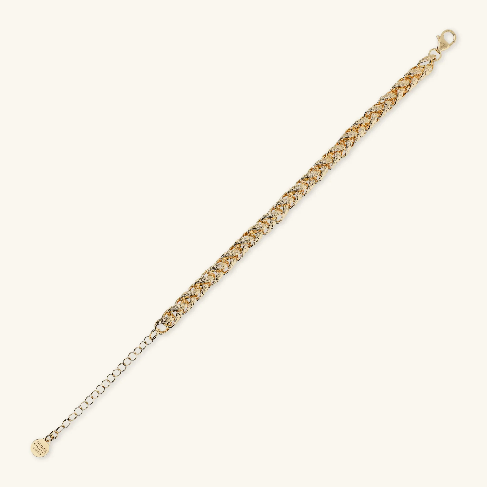 Bracciale Maxi Catena Spiga Martellata - Image 3