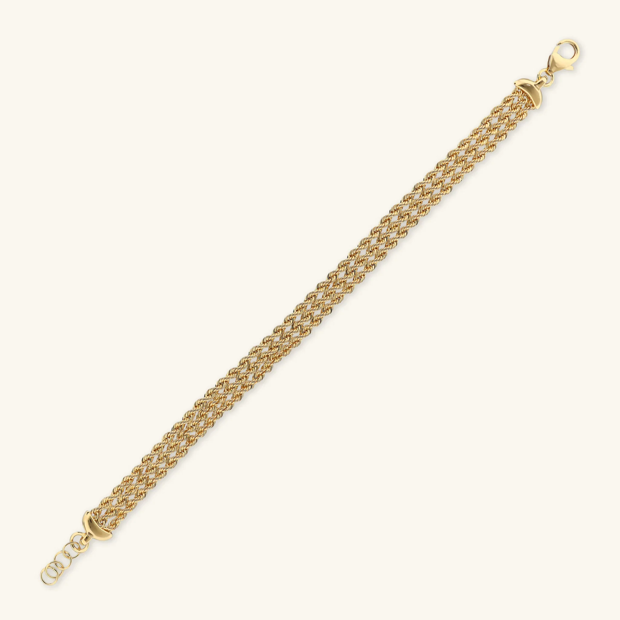 Bracciale Multifilo Catena Corda Sottile - Image 3