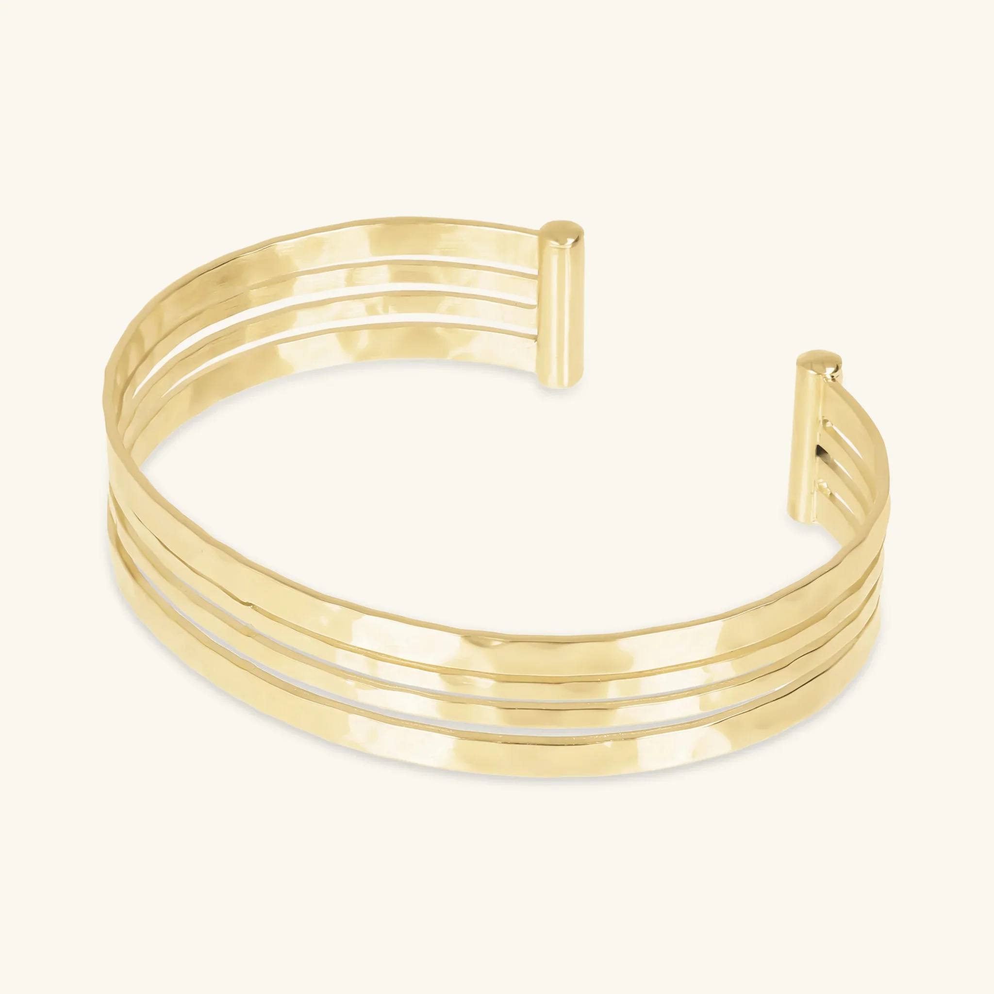 Bracciale Rigido Multifilo Martellato - Image 5