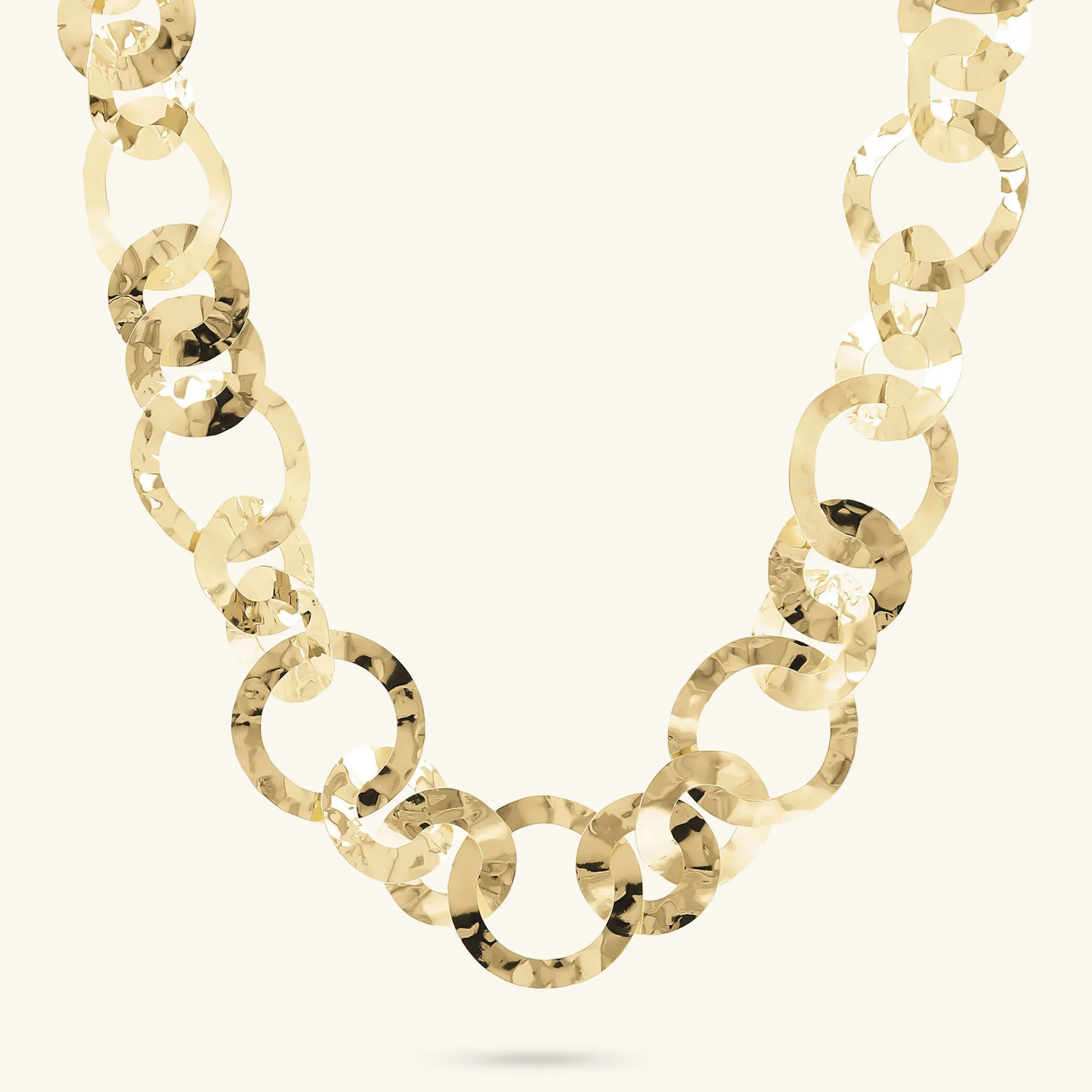 Collana con Maglie ad Anelli Martellati - Image 5