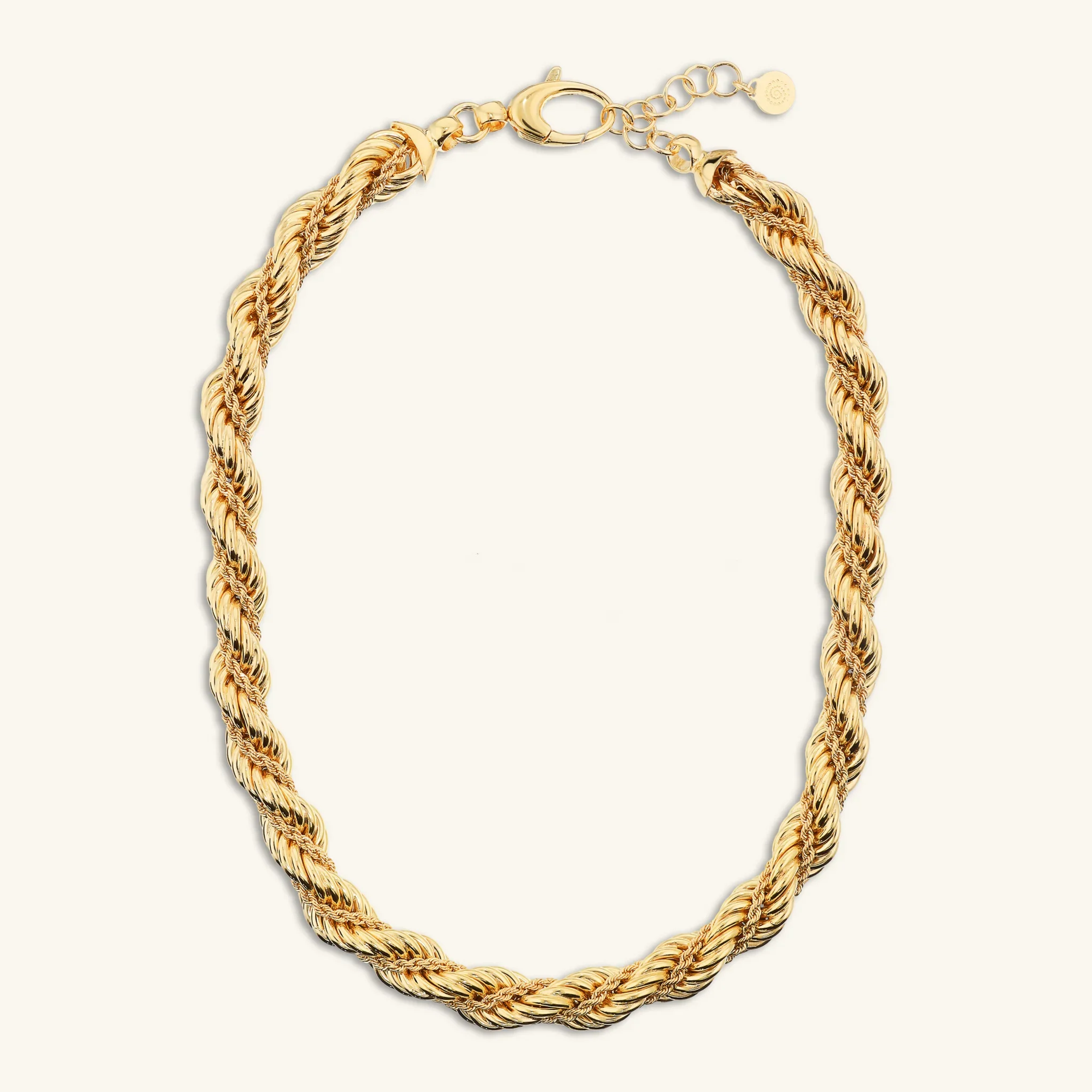 Collana Girocollo Doppia Catena Corda - Image 3