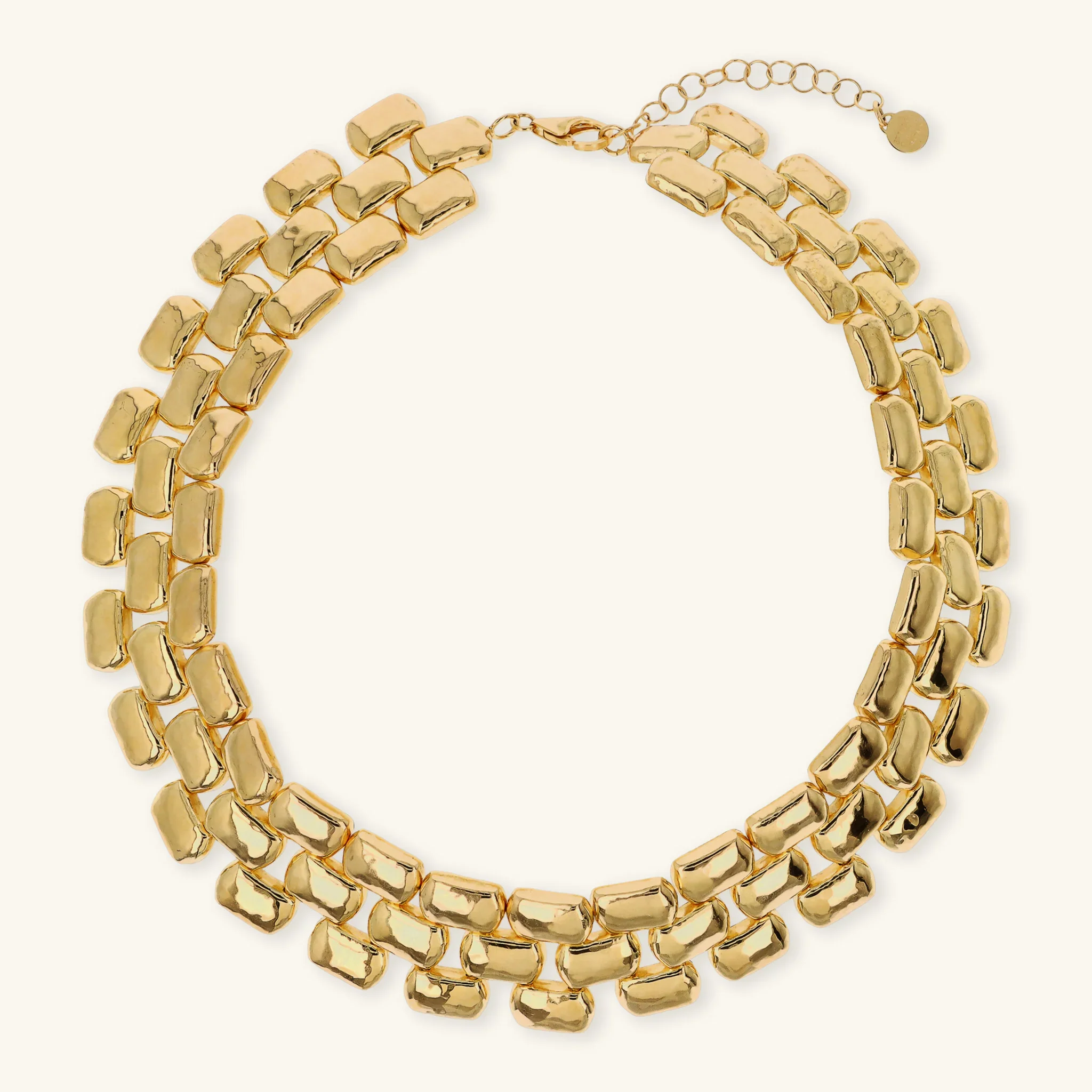 Collana Girocollo Maxi Maglia Pantera Martellata - Image 3