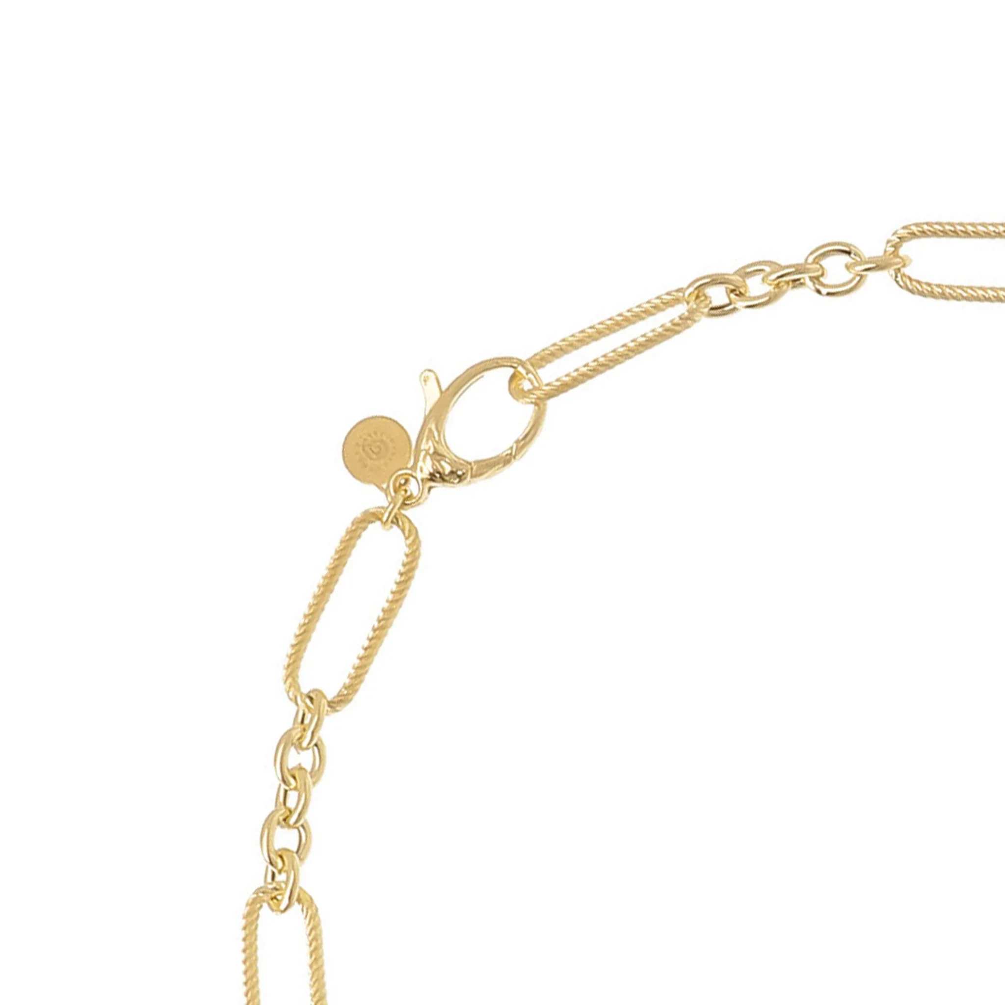Collana Lunga a Maglie Alternate con Pietre Naturali - Image 10