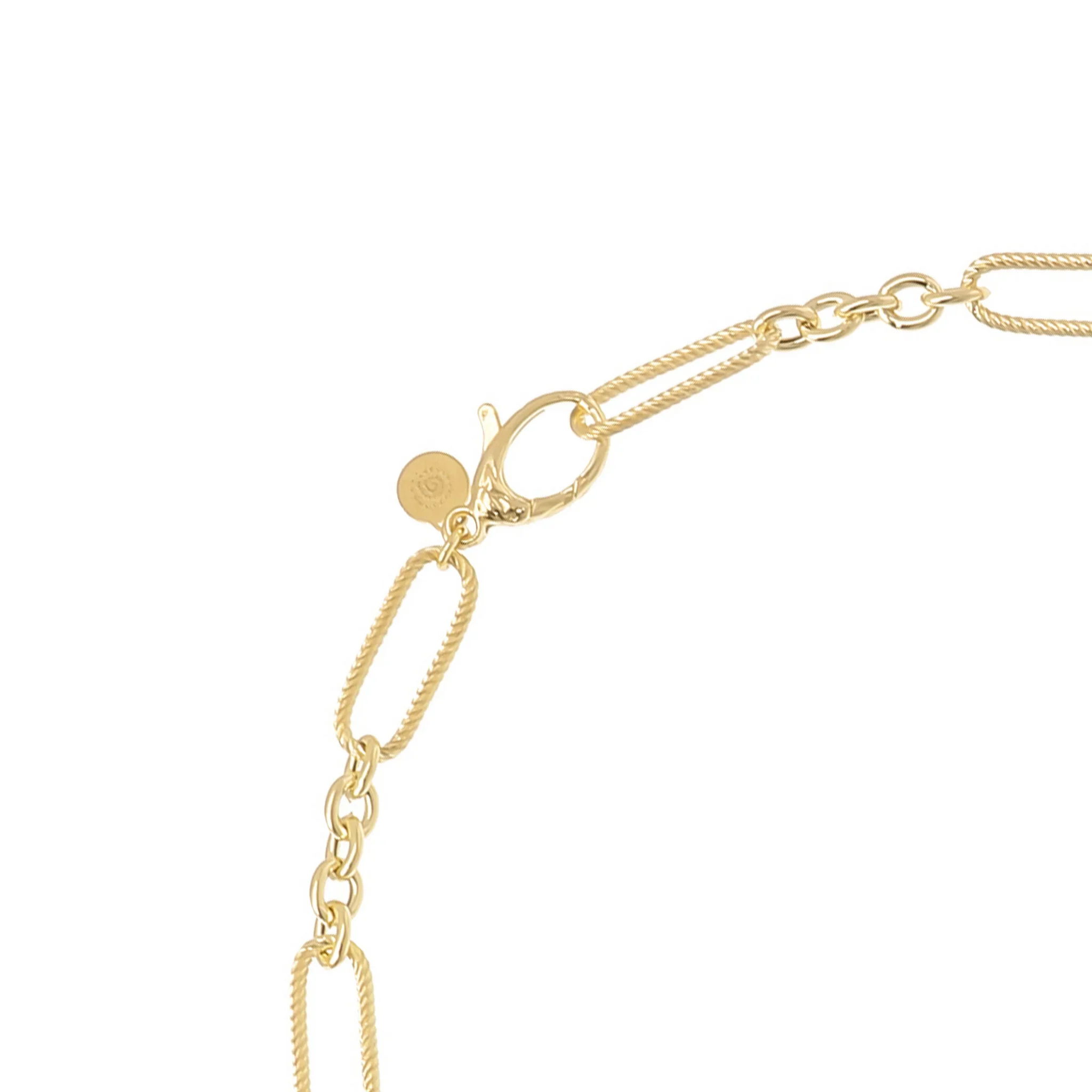 Collana Lunga a Maglie Alternate con Pietre Naturali - Image 14