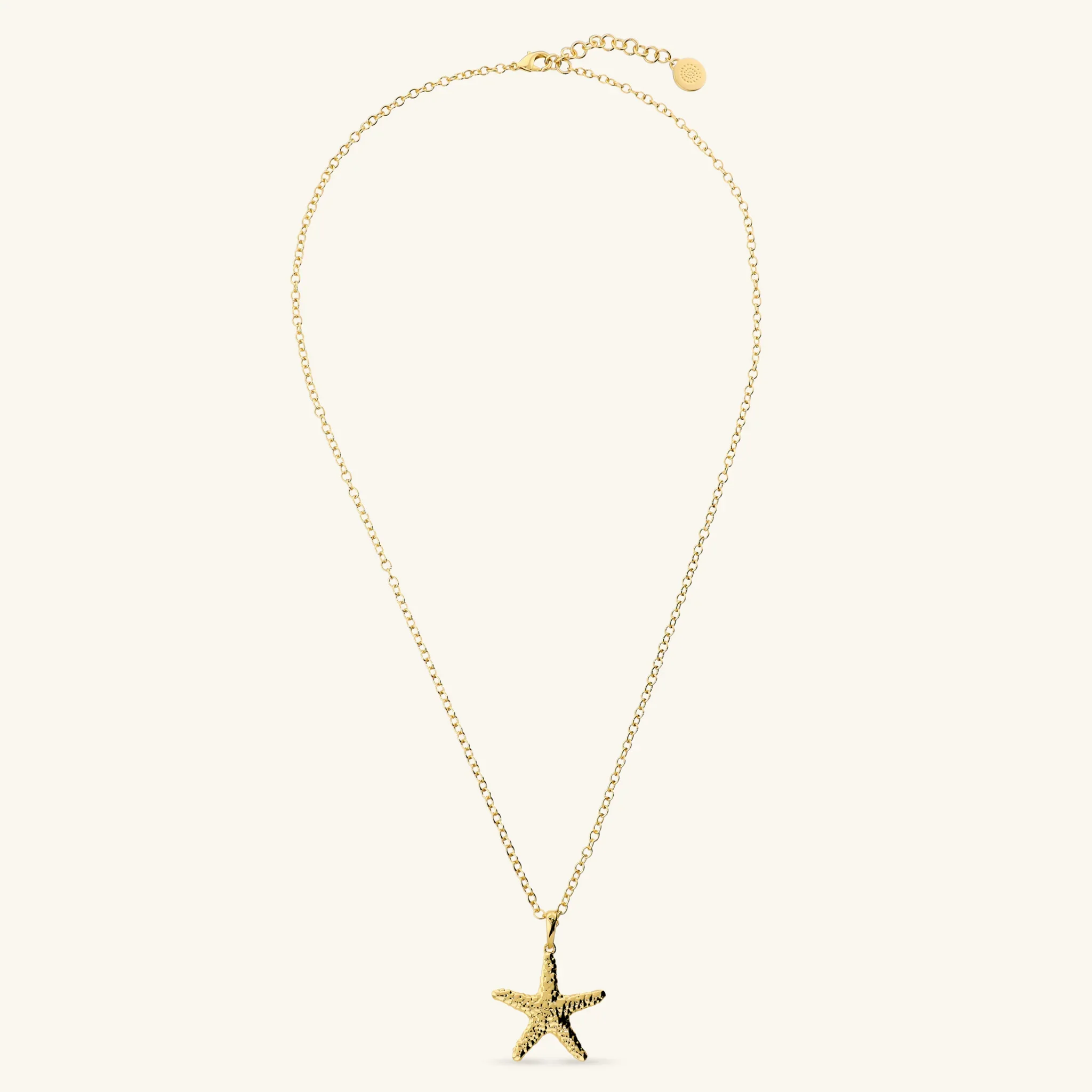 Collana Lunga Nereide con Pendente Stella Marina Martellata - Image 3