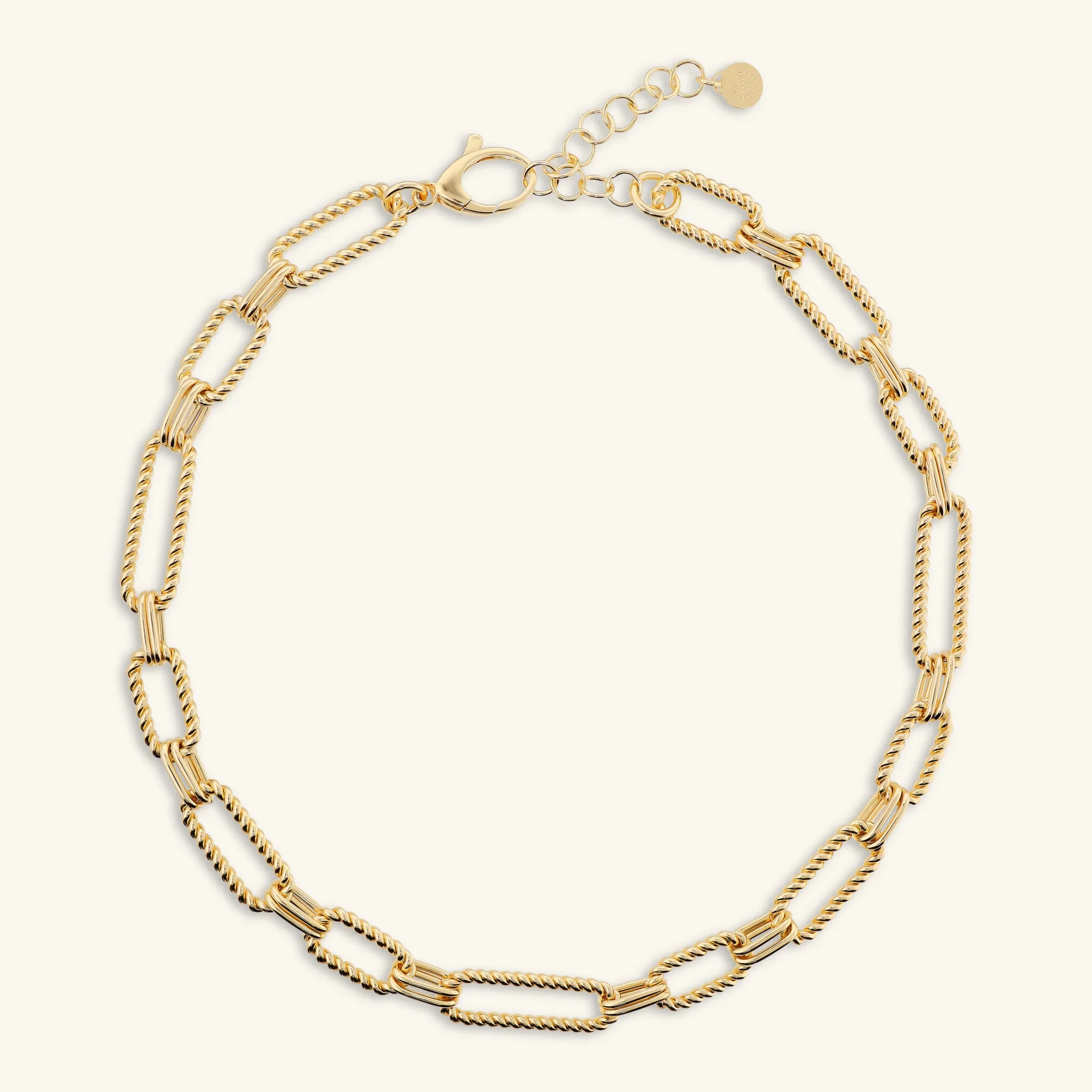 Collana Maglie Ovali Texture Corda - Image 3